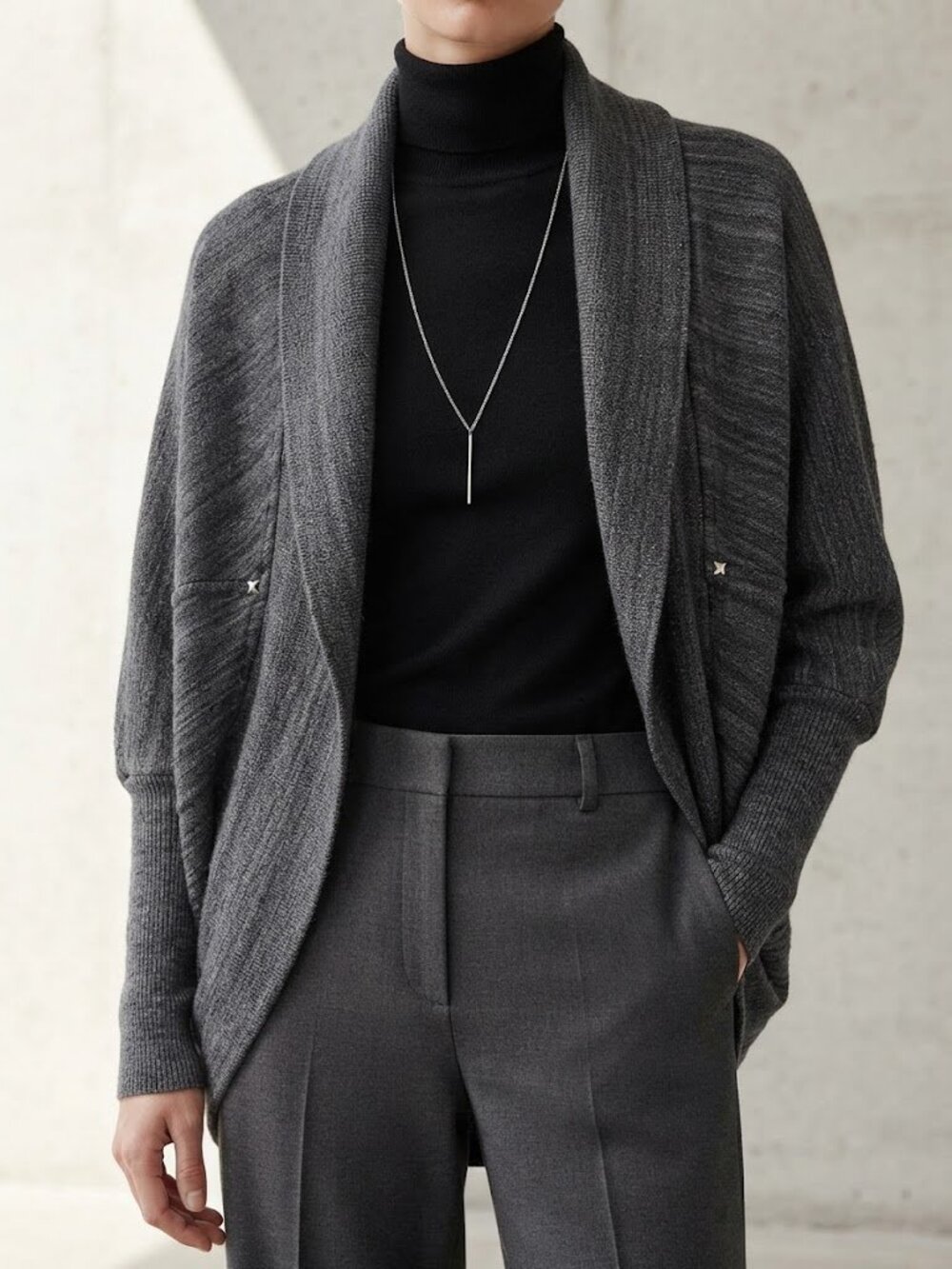 Wilfred Gray Diderot Sweater Shawl Cardigan